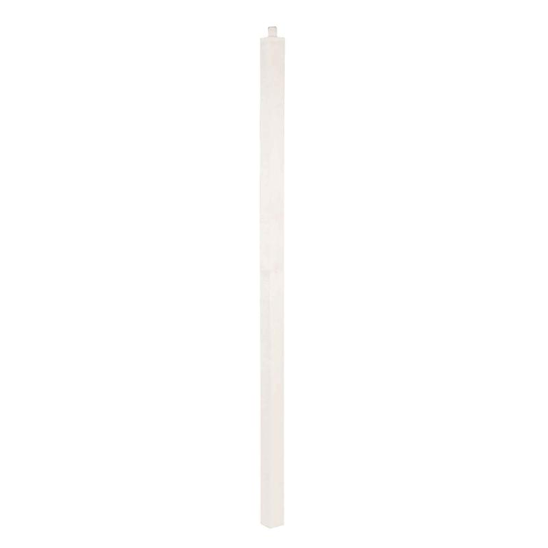 Barreau carr et laqu blanc en bois pour rampe d'intrieur, 1-1/4'' x 36"