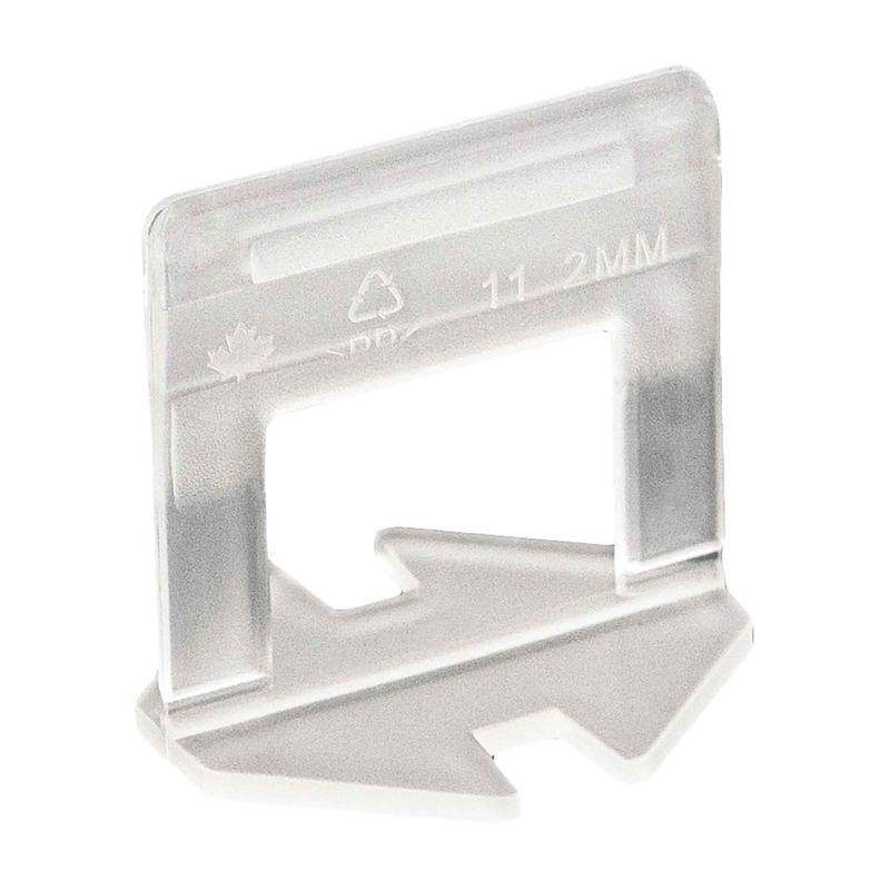 Base de nivellement de carrelage de 1/16" (2mm), 100units