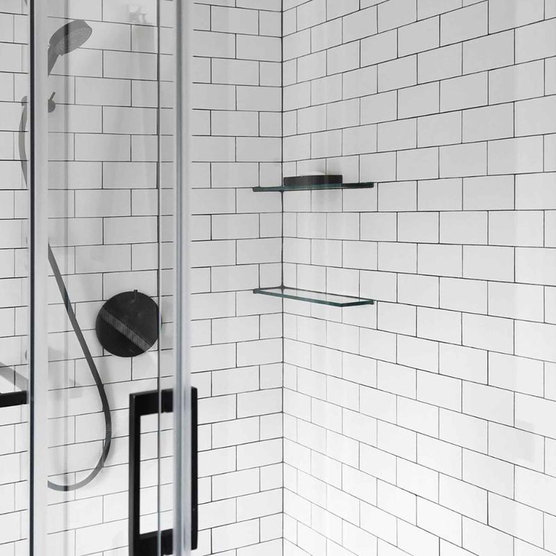 Carreau de porcelaine Urban Max de 6" x 6", blanc lustr