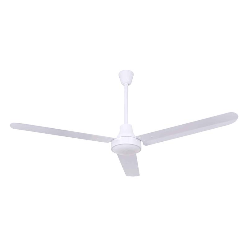 Ventilateur de plafond industriel  moteur DC de 56"  5 vitesses, blanc