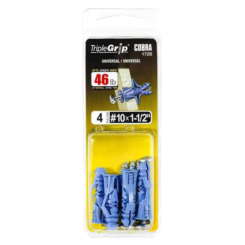 Ancrage Triple-Grip de #10x1-1/2", 4units