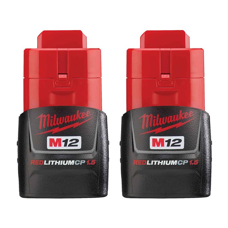 Batterie compacte M12 Redlithium, 2 units