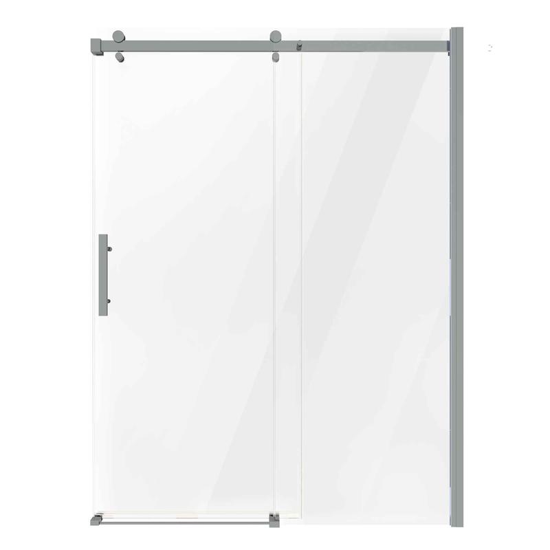Porte de douche rversible Inspiration en aluminium chrom, 48"