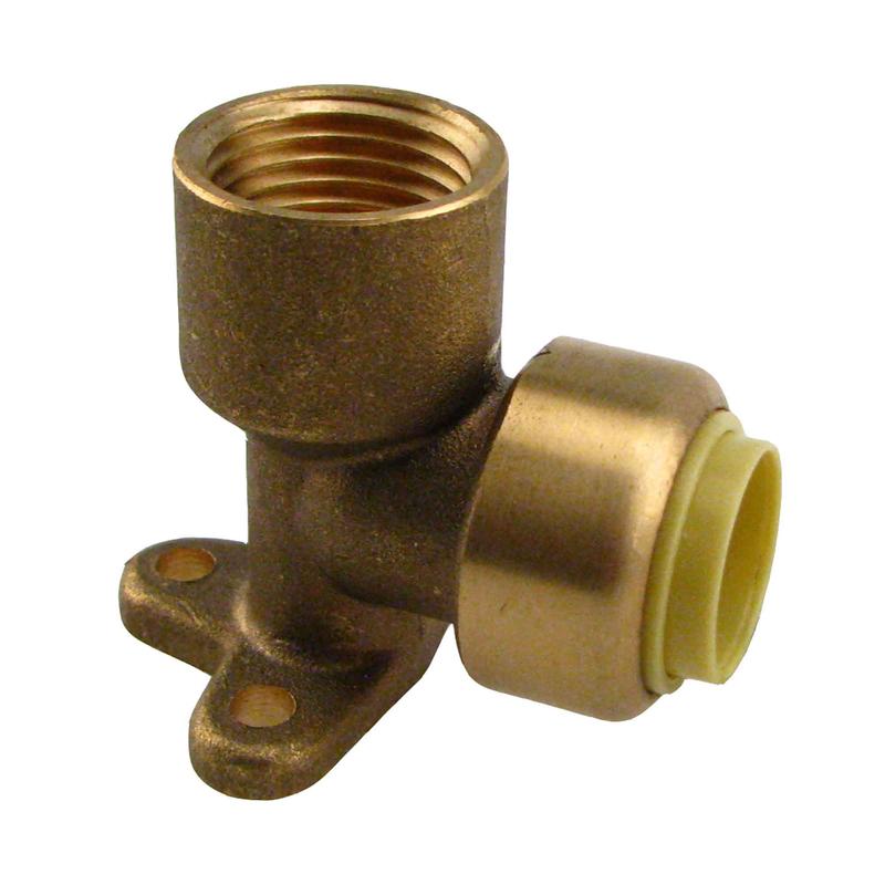 Raccord en coude  oreilles sans plomb, 1/2" PF x 1/2" FPT