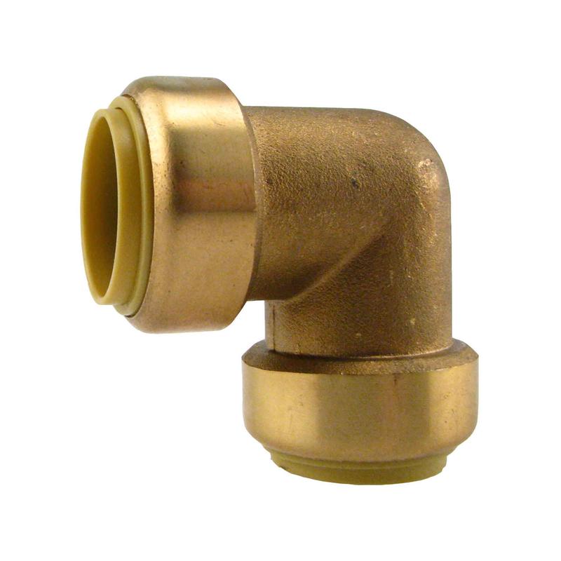 Raccord en coude  pousser sans plomb, 3/4"