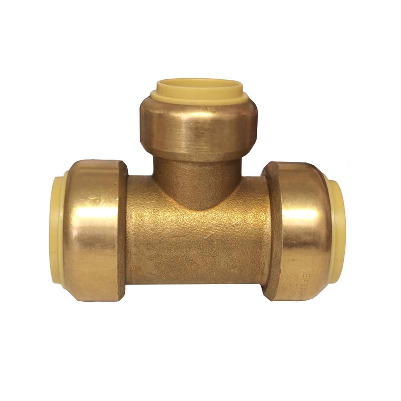 Raccord en "T"  pousser sans plomb, 3/4" x 3/4" x 1/2"