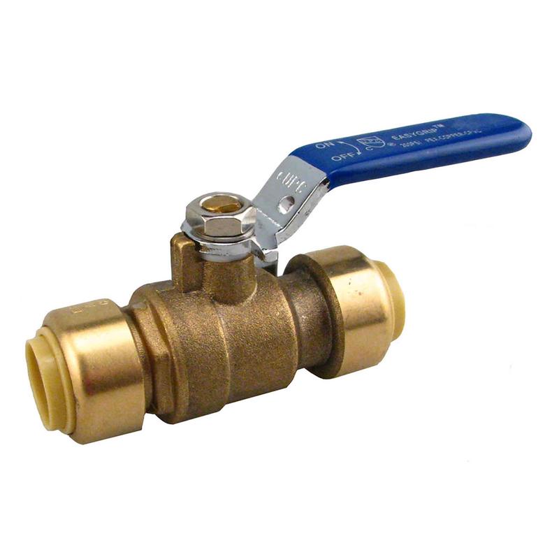 Valve  bille  pousser sans plomb, 3/4"