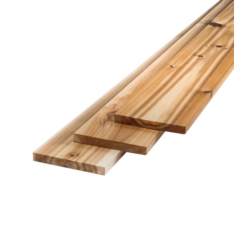 Bois de cdre rouge de l'Ouest KD B4F, 1'' x 6'' x 8'