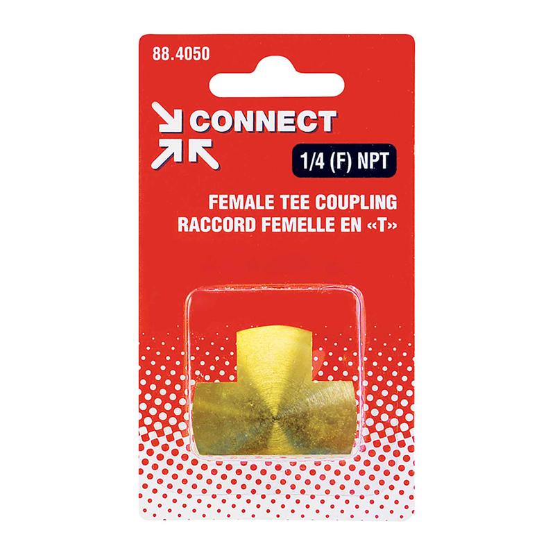 Raccord femelle en "T" d'air comprim, 1/4 (F) NPT