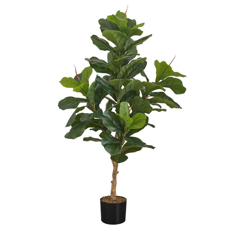 Arbre  feuilles de violon artificiel dintrieur en pot, 47"