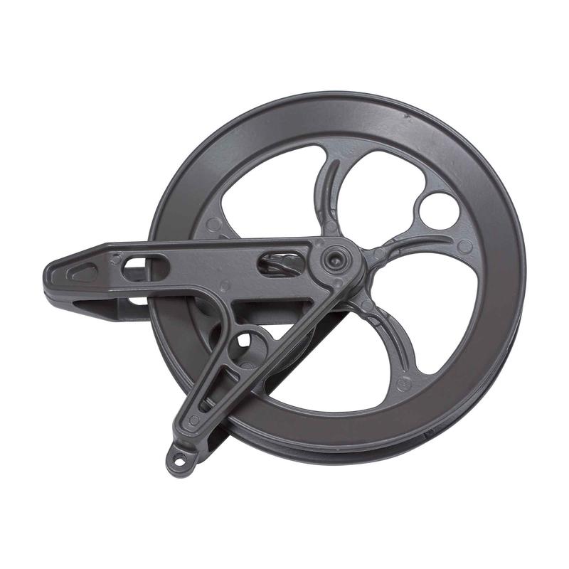 Poulie de corde  linge en mtal super robuste Harmonie Mocha, 6-1/2"