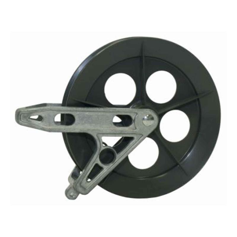 Poulie en plastique rgulire pour corde  linge, 6"