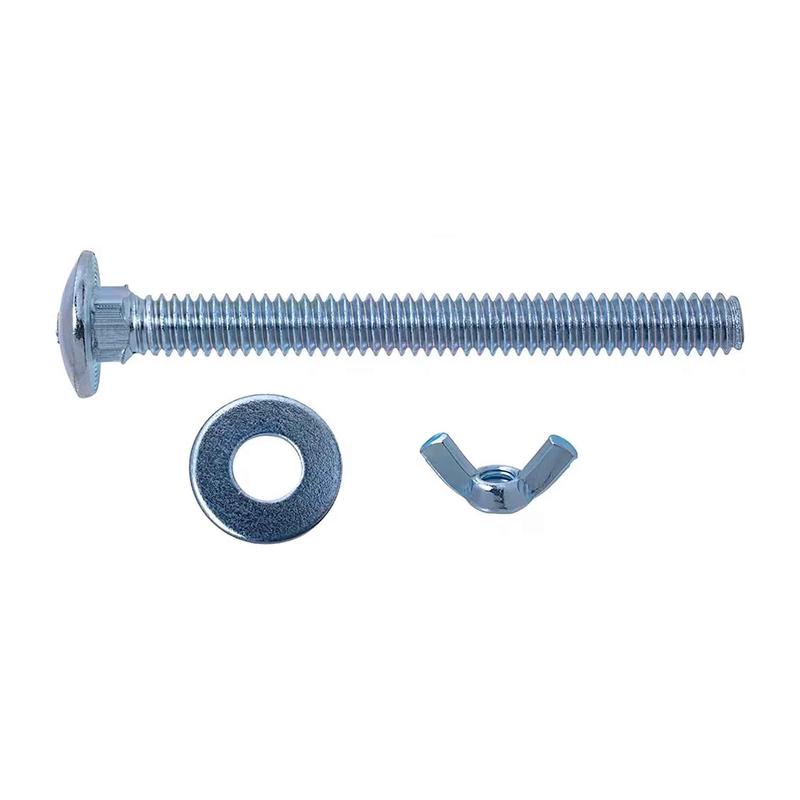 Boulons avec crous et rondelles pour abri dauto, 1/4" x 2" (10 units)