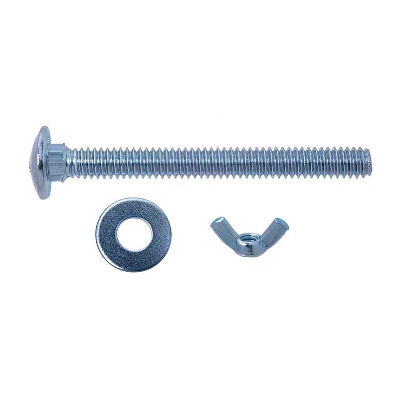 Boulons avec crous et rondelles pour abri dauto, 1/4" x2-1/2" (10 units)