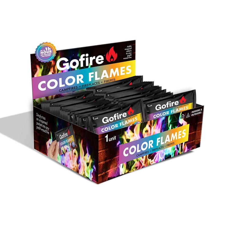 Produit pour flammes colores pour feu, jusqu' 1 heure