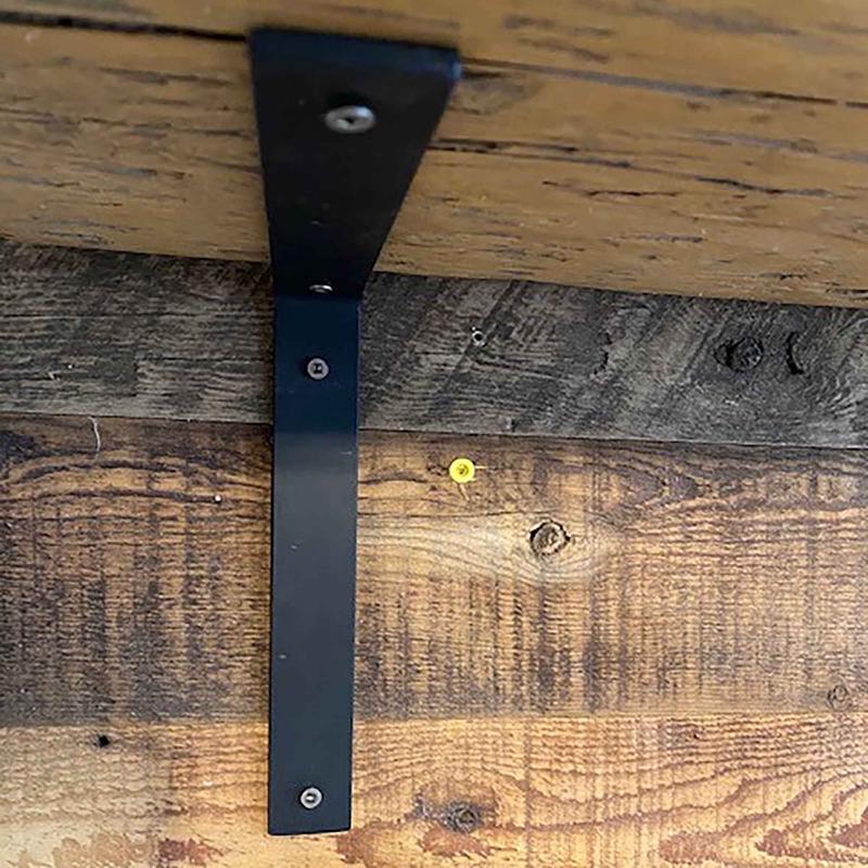 querre  tablette en mtal noir de style ''L'', 10"