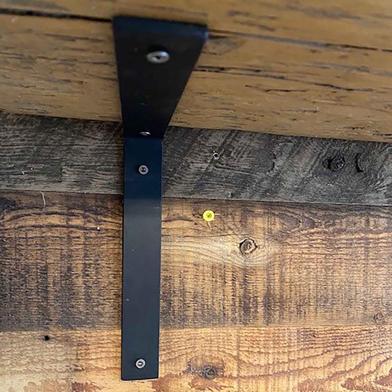 querre  tablette en mtal noir de style ''L'', 6"