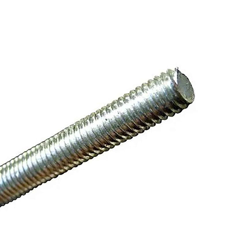 Tige filete en acier plaqu de zinc, 1/4" x 36"