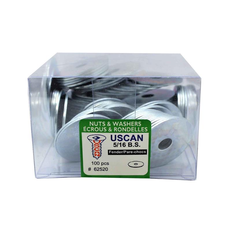 Rondelle de pare-chocs en acier plaqu zinc, 5/16" (100 units)