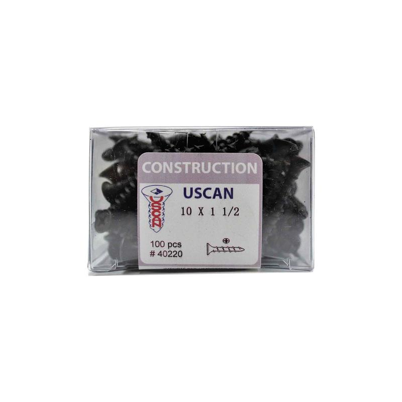 Vis  gypse phosphate noire pour laminage, #10x1-1/2" (100 units)