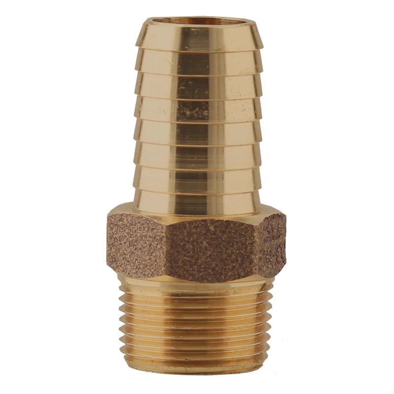 Adaptateur mle avec insertion en laiton, 1" x 1"