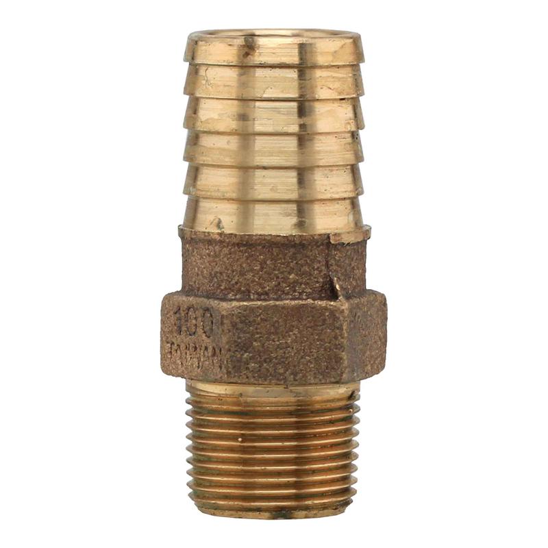 Adaptateur mle avec insertion en laiton, 3/4" x 1"