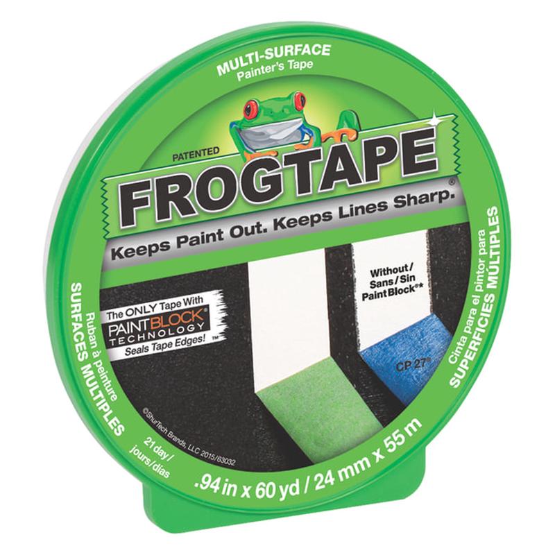 Ruban de peintre multi-surfaces de qualit suprieure FrogTape vert, 24 mm x 55 m