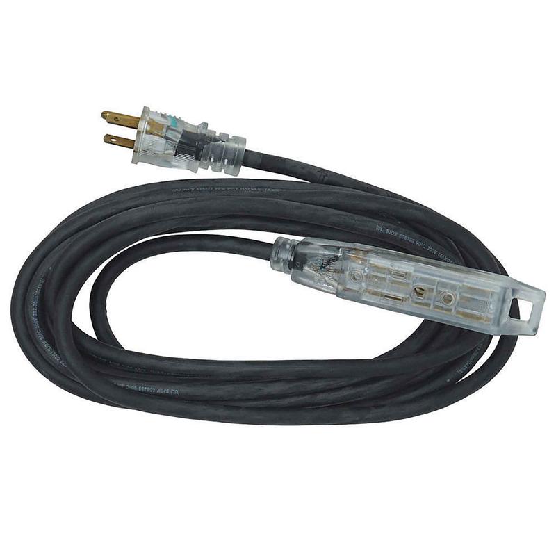 Rallonge de calibre 14/3 avec prise claire, 15'