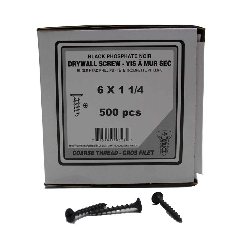 Vis  gros filetage pour cloisons sches, #6x1-1/4" (500 units)