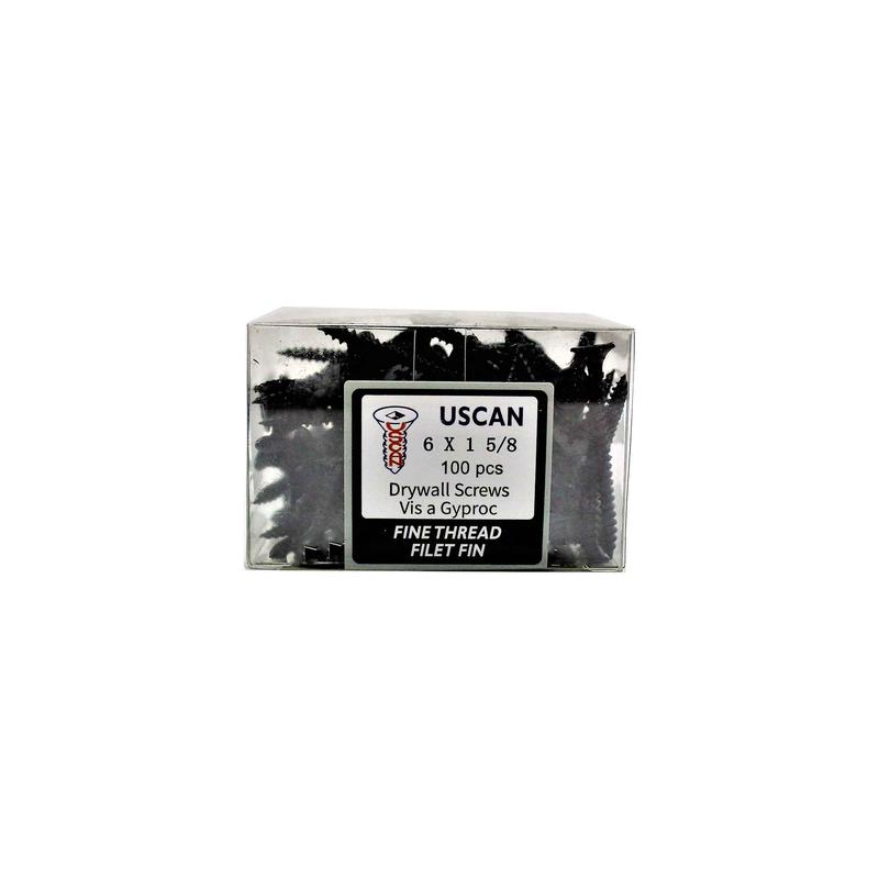 Vis  petit filetage pour cloisons sches, #6 x 1-5/8" (100 units)