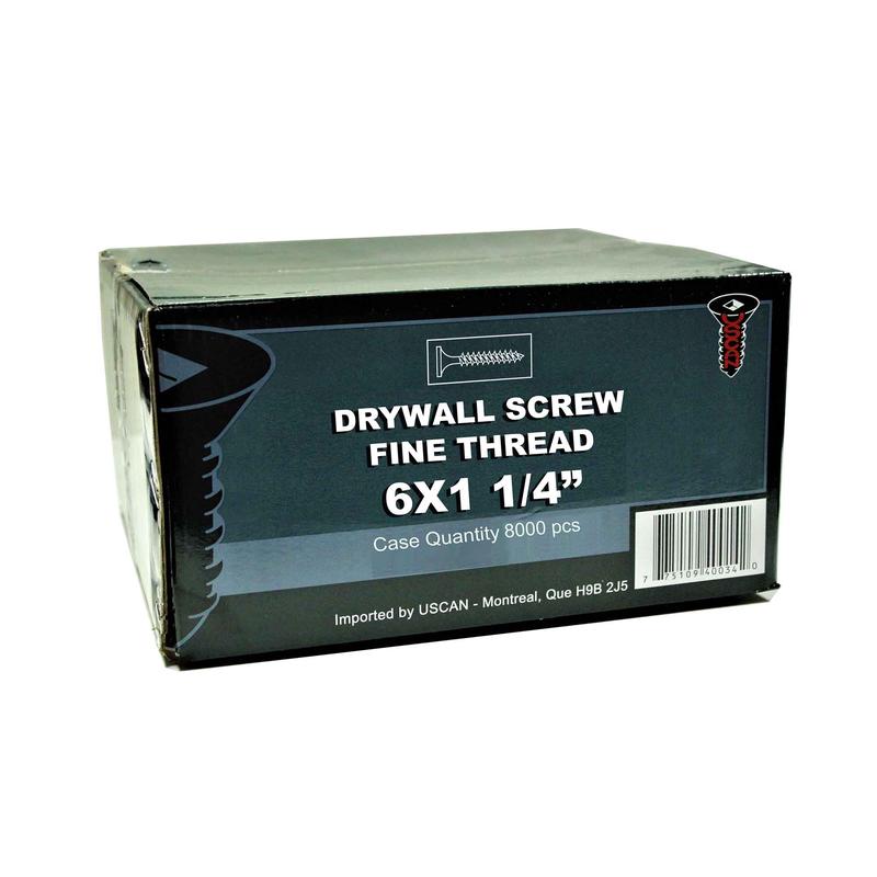 Vis  petit filetage pour cloisons sches, #6x1-1/4" (8 000 units)