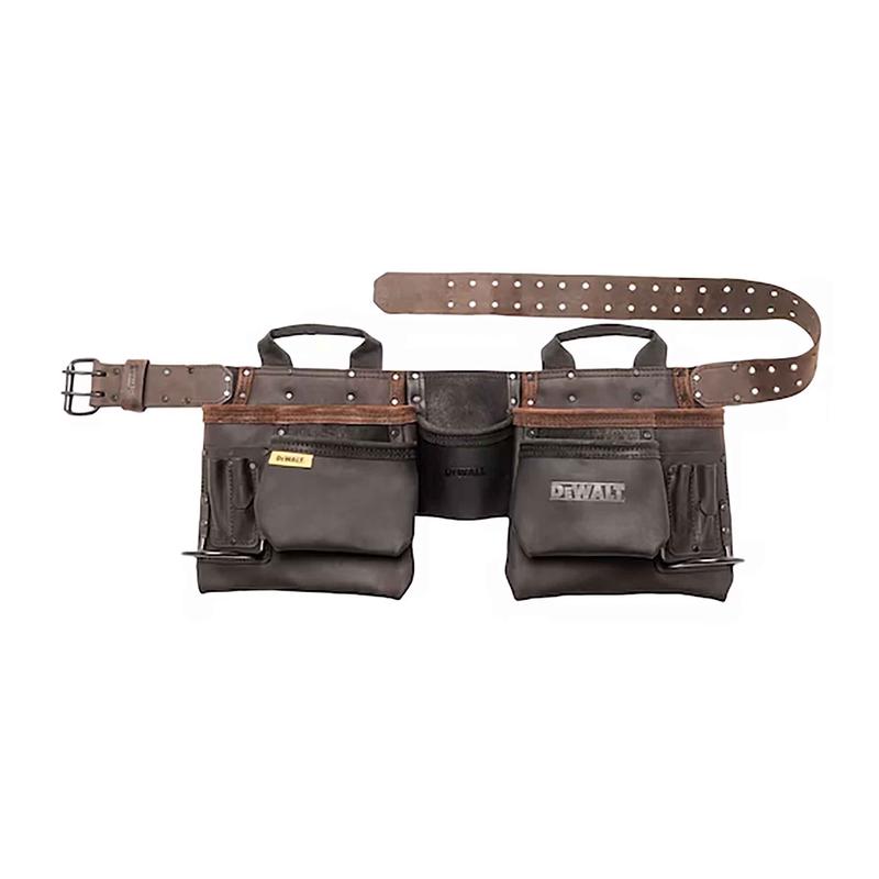 Tablier  outils en cuir, 11 pochettes