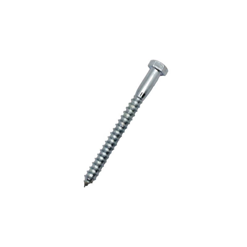 Tire-fond plaqu zinc, 1/4" x 6" (100 units)