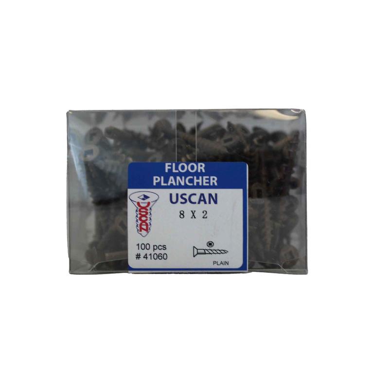 Vis  plancher, #8 x 2" (100 units)