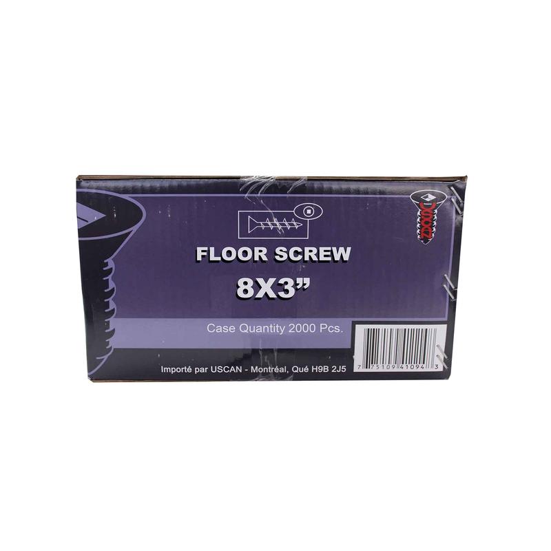 Vis  plancher, #8 x 3" (2000 units)