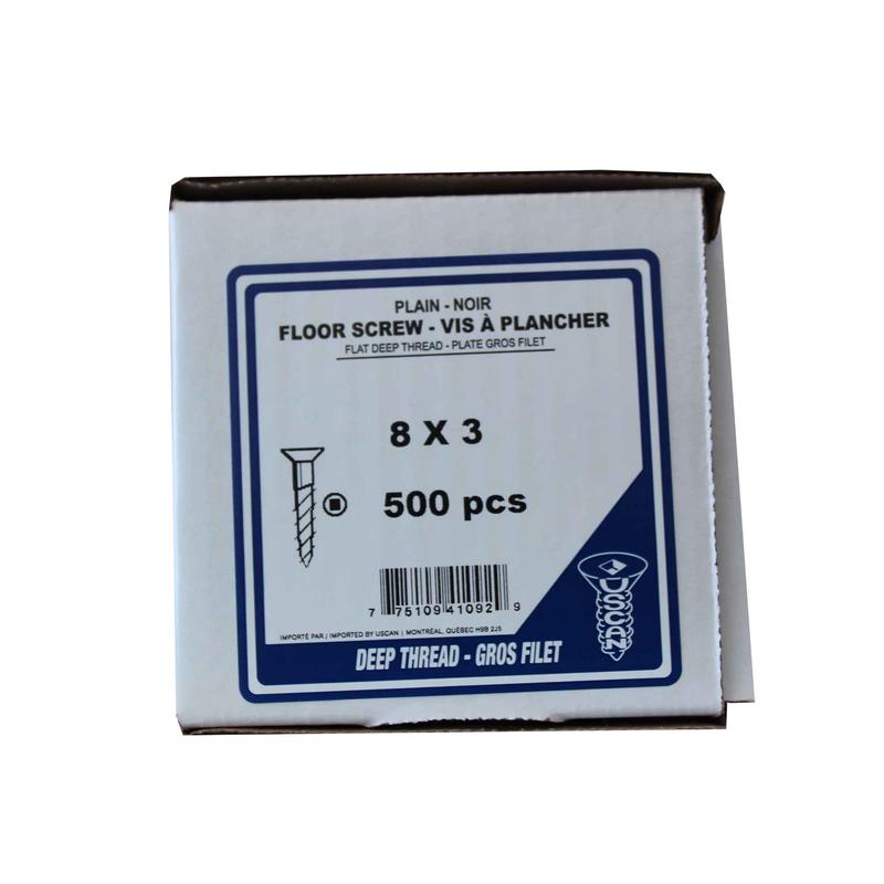 Vis  plancher, #8 x 3" (500 units)