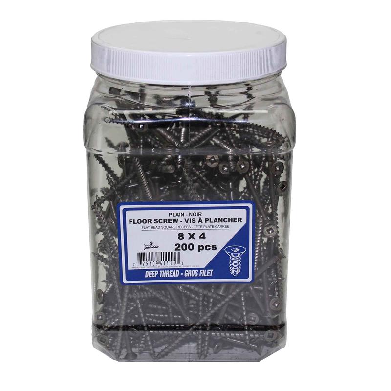 Vis  plancher, #8 x 4" (200 units)
