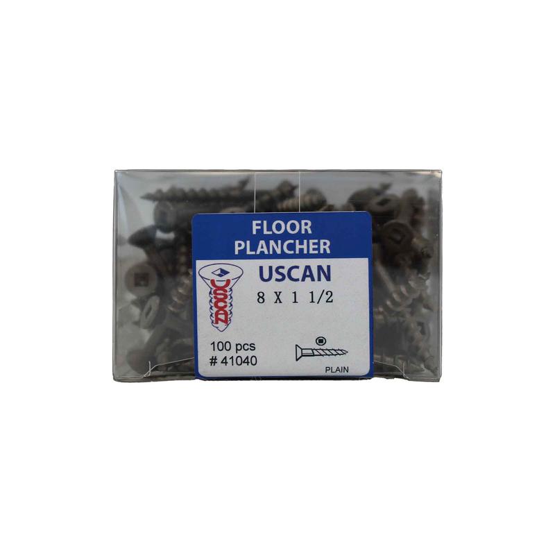 Vis  plancher, #8x1-1/2" (100 units)