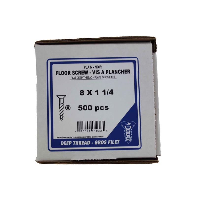 Vis  plancher, #8x1-1/4" (500 units)