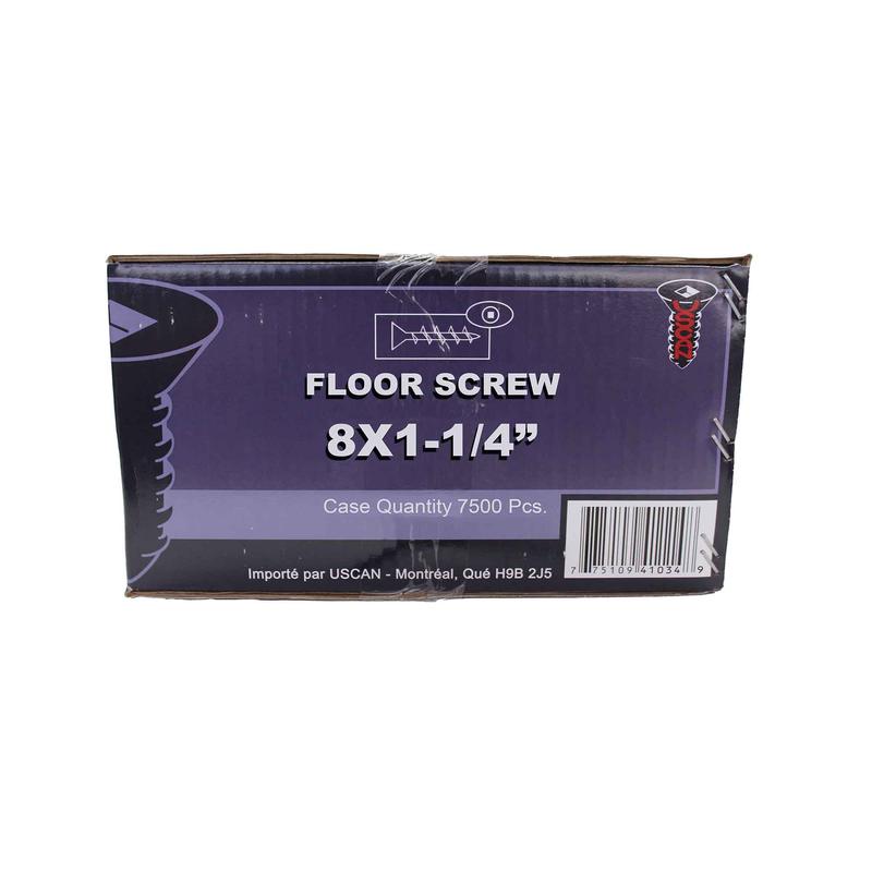 Vis  plancher, #8x1-1/4" (7500 units)