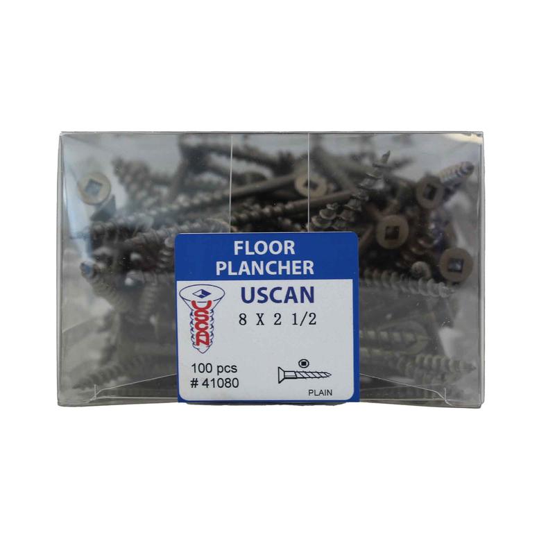 Vis  plancher, #8x2-1/2" (100 units)