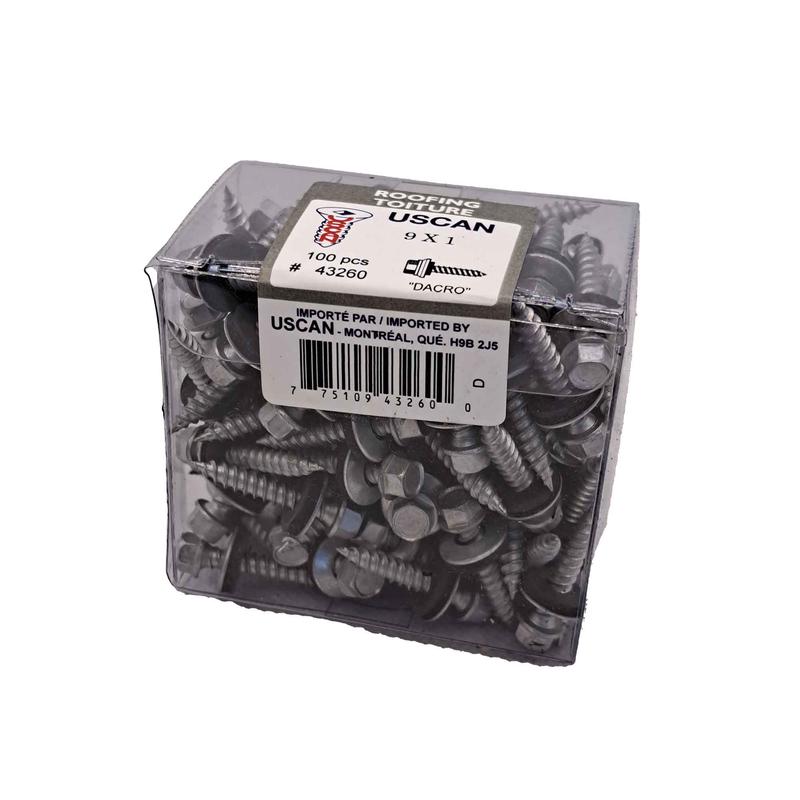 Vis  tle dacrotise, #9 x 1" (100 units)