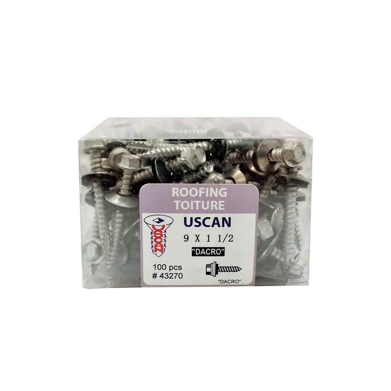 Vis  tle dacrotise, #9x1-1/2" (100 units)