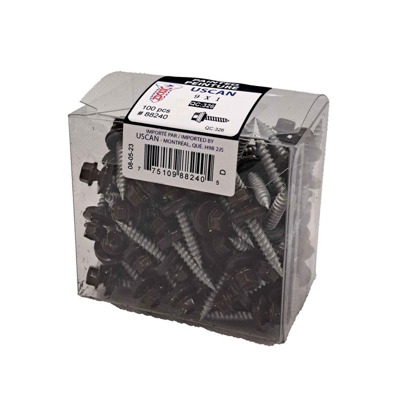 Vis  tle  tte de couleur caf, #9 x 1" (100 units)