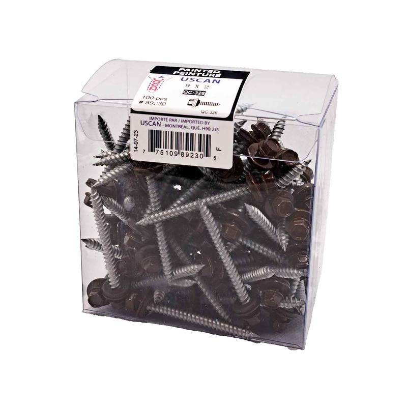 Vis  tle  tte de couleur caf, #9 x 2" (100 units)