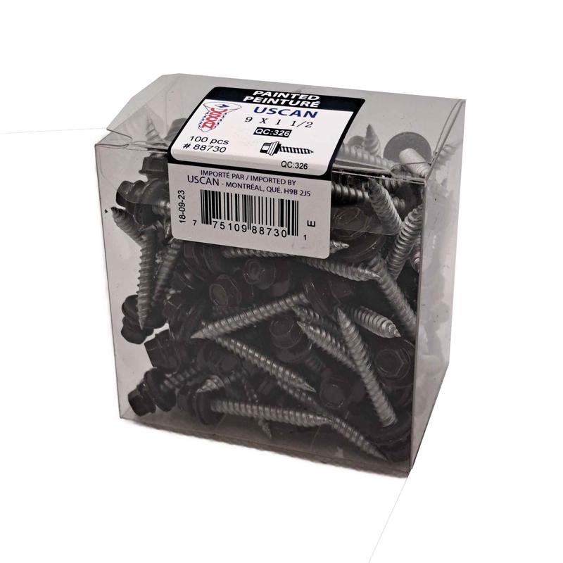 Vis  tle  tte de couleur caf, #9x1-1/2" (100 units)