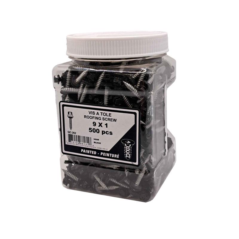 Vis  tle  tte de couleur noire, #9 x 1" (500 units)