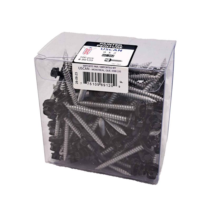 Vis  tle  tte de couleur noire, #9 x 2" (100 units)