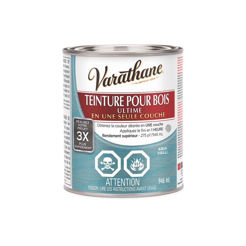Teinture pour bois Ultime aqua vieilli, 946ml
