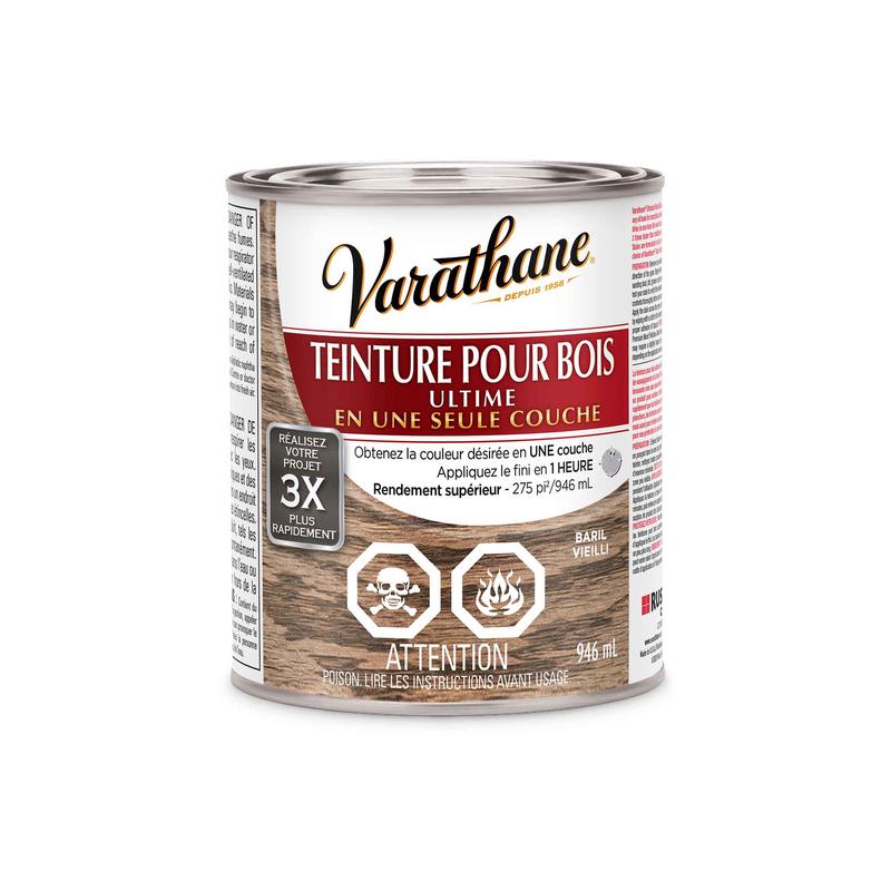 Teinture pour bois Ultime baril vieilli, 946ml